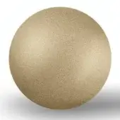 Brass sphere with textured finish, warm gold tone, and diffused lighting against a white background.