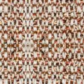 Woven fabric texture, off-white and reddish-brown, dense irregular weave with horizontal bands, matte finish, formitalia nat 304 label.