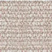 Woven fabric texture, blush pink and off-white, irregular pattern with nubby surface and tight over-under weave; formitalia label visible.