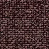 Dark plum textile sample with a dense, nubby weave and heathered texture in a regular grid pattern; matte finish.