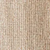 Woven textile sample, beige and tan tones, dense square grid pattern, matte finish, uniform weave suggesting natural fiber composition.
