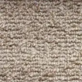 Beige woven texture with dense, looped fibers and horizontal lines, exhibiting a matte finish and subtle, nubby surface variation.