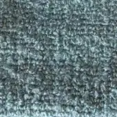 Muted teal nubby texture with rounded fibers in an irregular pattern, matte finish, neutral gray background, woven appearance.