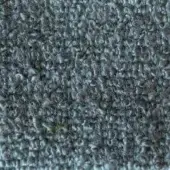 Dense looped pile fabric in muted gray-blue with heathered texture, featuring subtle tonal variations and a matte, nubby surface.
