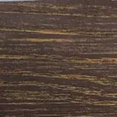 Dark brown ash veneer with open-pore texture, featuring golden linear streaks and patches for a distressed, warm, earthy aesthetic.