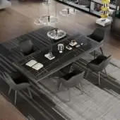 Exceptional WAYNE Enterprises WE-006 rug with diagonal stripes in dark and light gray pure new wool and flat weave