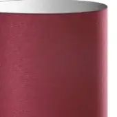Bordeaux lampshade, woven fabric, cylindrical shape with silver interior rim, matte finish, studio product shot on white background.