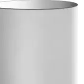 Fabric lampshade, neutral white, cylindrical form with matte finish displayed in a studio product shot against a plain background.