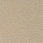 Beige synthetic leather texture with a consistent pebbled grain and matte finish, displaying a neutral warm tone and soft, pliable appearance.