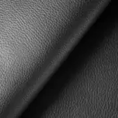 Dark brown leather texture, 3ma seppia, displays a pebble grain pattern with a diagonal crease, emphasizing flexibility and matte finish.