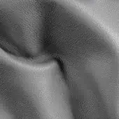 Dark gray leather texture with a pebbled grain, softly draped and folded to show material flexibility and a matte finish.