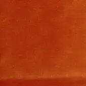 Orange woven fabric swatch with a subtle grid pattern, terracotta tone, and visible blue thread; labeled “turri > fabric cat. b > 726 f”.