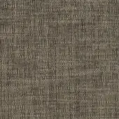 Woven fabric sample, muted gray and beige, dense grid texture with heathered effect and slight slubbing; label reads "turri > fabric cat. b > 750 f."
