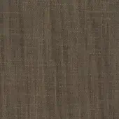 Woven fabric sample, warm brown linen blend, vertical ribbed texture with heathered effect and discreet "turri" label detail.