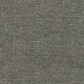 Woven fabric sample, muted gray and beige, dense heathered texture with grid pattern; label reads "turri > fabric cat. b > 763 c."
