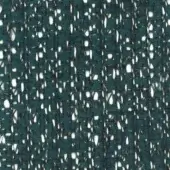 Teal woven fabric sample with white threads, exhibiting a nubby boucle texture and tight weave; label reads "turri > fabric cat. b > 775 d."