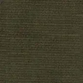 Olive-green fabric sample with horizontal ribbing, displaying a matte, textured weave and muted earthy tones; studio presentation.