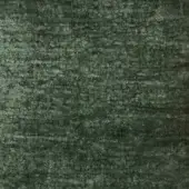 Dark green textured fabric sample displaying a mottled, granular surface with looped pile and horizontal striations, labeled “turri fabric cat. b 778 d.”