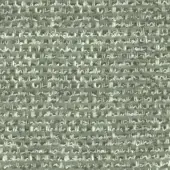 Sage green textured fabric sample, horizontal stripes, tonal variation, matte finish, woven slubbed construction for upholstery.