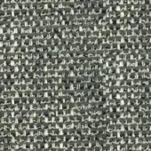 Woven fabric texture, gray-green and cream striped pattern, complex weave with visible knots, 780 g weight indicated, studio lighting.