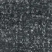 Dark gray woven fabric sample with white flecks, matte finish, textured surface; labeled “turri > fabric cat. b > 781 l”.