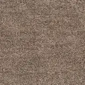 Woven fabric sample, brown and beige tones, dense irregular texture with small dots and broken lines; label reads “turri > fabric cat. f > 768 g.”