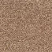 Turri fabric sample, terracotta and beige woven textile, dense speckled pattern with matte finish and irregular weave.