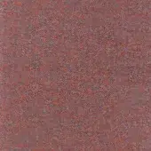 Reddish-brown woven fabric sample with gray and orange flecks, displaying a dense, granular texture and matte finish; label reads “turri > fabric cat. f > 768 m.”