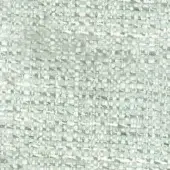 Pale green tweed fabric sample with speckled white fibers, dense woven texture, and horizontal yarn lines; label reads “turri > fabric cat. t > 760 f.”