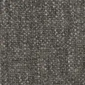 Woven fabric texture in medium gray with nubby loops, featuring subtle tonal variations and orange selvedge threads, labeled “turri > fabric cat. t > 770 f.”