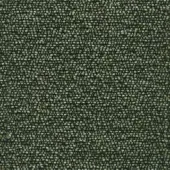 Olive green fabric sample with speckled weave, beige threads, and a nubby texture; tag reads "turri > fabric cat. t > 779 d".