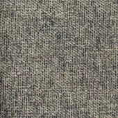 Woven fabric sample, beige and dark blue twill, irregular nubby texture with mottled pattern, white label reading “turri > fabric cat. x > 753 e”.