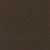 Dark brown leather texture with dense gold perforations radiating from center, displaying a natural grain and “turri” branding.