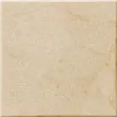 Beige marble tile sample with granular texture, light yellowish veins, and polished edges; identified as “turri > marble cat.4 > 402m crema marfil.”