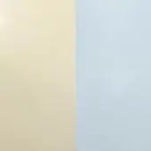 Paper color swatches, ancient white and baby blue, split vertically with matte finish and uniform tone on each rectangular sample.