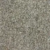 Moroso Caleido fabric sample, gray-beige speckled weave, tight irregular texture, Dolomite 400 colorway, textile identification text visible.