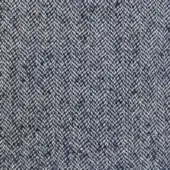 Herringbone fabric texture, blue and off-white, dense chevron weave; House of Lords 702 Blue by Moroso, reference A6943.