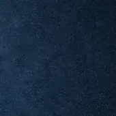 Moroso Roxana fabric sample, dark indigo blue, granular matte texture; textile labeled “Roxana CS 1001 Blue – q” visible.