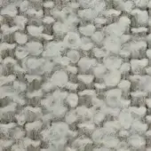 Whitetaupe boucle fabric texture with irregular looped pile, heathered tone, and woven darker thread; Moroso Gorky collection, color 053.