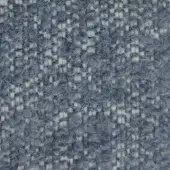 Moroso Gorky fabric, light slate color, dense irregular weave with heathered gray and off-white yarns, tactile nubby texture.