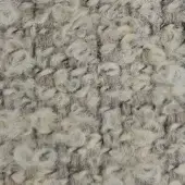 Moroso Gorky fabric texture, Ecru A1593, dense looped pile with heathered cream and beige tones, voluminous irregular pattern.