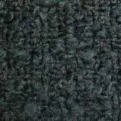 Moroso Gorky fabric A1595, black and green looped pile textile with dense, shaggy texture and mottled color distribution.