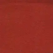 Fabric swatch in paprika color with diagonal rib texture, matte finish, and printed text identifying as Moroso Olean A8695 sample.