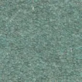 Agata green looped pile fabric sample with textured surface, displaying horizontal threads and a “moroso orsetto 27” label.