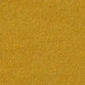 Moroso Ricciolone A7034 fabric sample, textured yellow weave, granular surface with tonal variations and uneven, raised details.