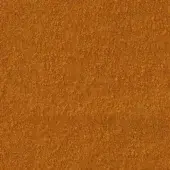 Ricciolone 20 Okra fabric sample, textured orange weave, granular surface with irregular bumps, Moroso A7036 upholstery material.
