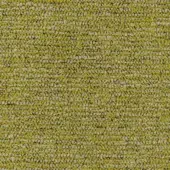 Olive-green fabric sample, textured weave with granular surface, horizontal striations, identified as Moroso Claud 833.019 cedar fabric.