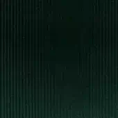 Dark green corduroy fabric texture with vertical ribbing, displaying a “moroso” label and “forest” color code, studio lighting.