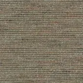 Moroso Polka fabric sample, gray-green with orange and dark gray horizontal stripes, displaying a dense woven texture and product codes a1522–869.040.