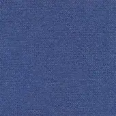 Denim fabric sample, deep blue woven texture, granular surface with tonal variations, consistent pattern, “rico 989.400 denim” label visible.